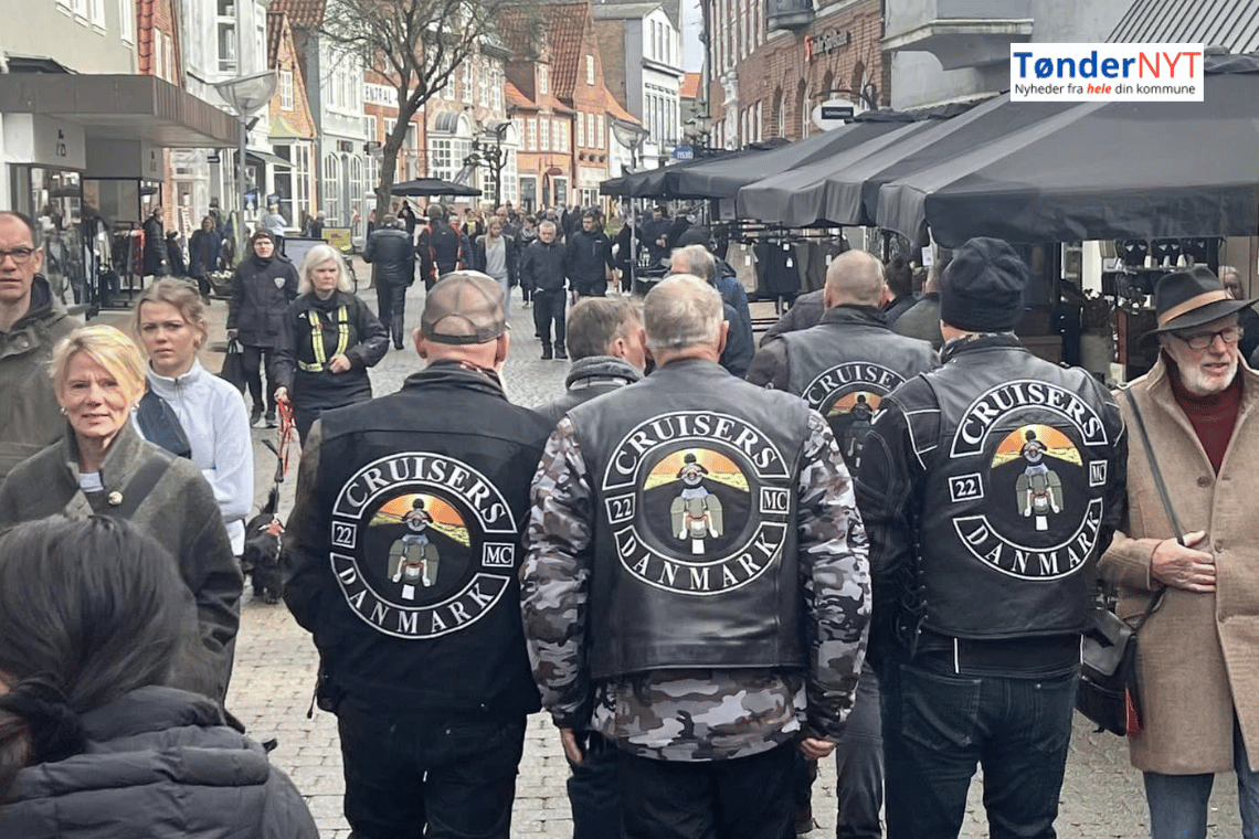 Motorcyklister indtog Tønder påskelørdag